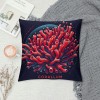  Throw pillow Case Sea Ocean Decor Starfish S Conch Coral Coastal Cushion Cover for pillow Inserts, Nautical pillow Covers