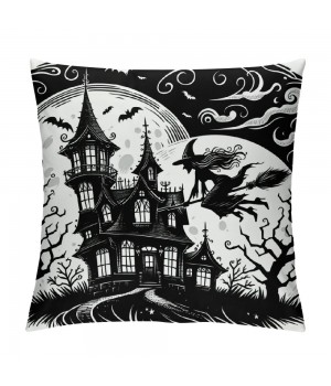  Halloween pillow Covers Happy Halloween with &nbsp;Castle Pumpkin pillow Case Ghost with Cushion Cover Decorative Home