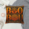  Halloween pillow Cover Happy Halloween Throw pillow Covers,Boo Pumpkin Quote pillow Case,Home Decor Cushion Cover