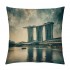 Ulloord  Throw pillow Covers Vintage&nbsp;Spacecraft Hotel Decorative pillow Covers Square pillow Case Oil Painting pillowcase for Sofa Couch(Hotel)