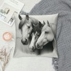 Ulloord Horse Decorative Throw pillow Covers&nbsp; Cushion Cover Color Animal Throw pillows Case for Sofa Couch Outdoor Decor