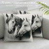 Ulloord Horse Decorative Throw pillow Covers&nbsp; Cushion Cover Color Animal Throw pillows Case for Sofa Couch Outdoor Decor