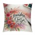 Ulloord Themed pillowcase Decorations for Home, Rustic with Watercolor Floral Decorative Throw pillow Cover, Gifts