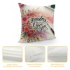 Ulloord Themed pillowcase Decorations for Home, Rustic with Watercolor Floral Decorative Throw pillow Cover, Gifts