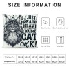 Ulloord Maine Coon Cat Themed pillowcase Decorations for Home, Funny Quote I Just Freaking Love Maine Coon Cats Okay Throw pillow Cover, Maine Coon Cat Gifts, Cats Lover Gifts