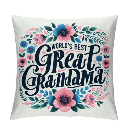 Ulloord Themed pillowcase Decorations for Home, Farmhouse Floral World’s Best pillow Cover, Gifts