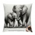 Ulloord Elephant Love Themed pillowcase Decorations for Home, Baby Elephant Never Forget How Much I Throw pillow Cover, Valentine’s Day Gifts, Elephant Lover Gifts