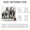 Ulloord Elephant Love Themed pillowcase Decorations for Home, Baby Elephant Never Forget How Much I Throw pillow Cover, Valentine’s Day Gifts, Elephant Lover Gifts