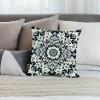 Ulloord Floral pillow Covers, Gray Geometric Modern Abstract Decorative pillow Covers, pillow Cushion Cases for Room Sofa Bed Home Decor