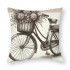 Ulloord Vintage&nbsp;Bicycle Bike Throw pillow Covers for Home Sofa Couch &nbsp;Decorative Cushion Cover Square Pcases Blue Green Bike Outdoor Decor