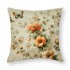 Ulloord Vintage Rustic Flowers Throw pillow Covers Floral&nbsp;Butterfly with Birds Farmhouse pillow Cover Retro&nbsp;Peony pillow Cases Animal pillowcase Cushion Cover