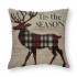 Ulloord Christmas pillow Covers Red Black Buffalo Plaids pillow Covers Cushion Case Throw pillow Cases for Christmas Sofa Couch