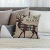 Ulloord Christmas pillow Covers Red Black Buffalo Plaids pillow Covers Cushion Case Throw pillow Cases for Christmas Sofa Couch