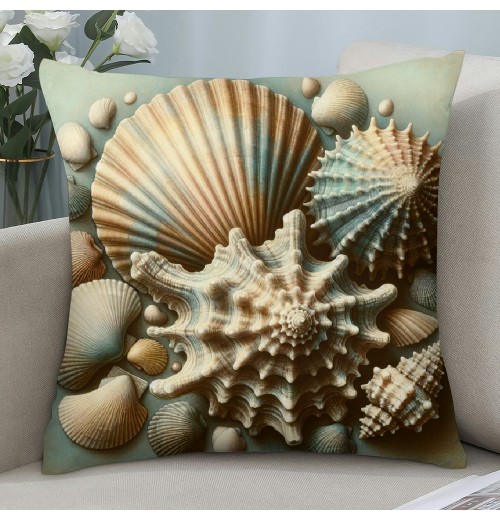 Ulloord Vintage Ocean Beach Starfish Coral Throw pillow Covers Sea Marine Animals Coastal Nautical pillowcase Home Sofa Chair Decor Cushion Case Cover