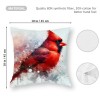 pillow Covers Christmas Cardinal Bird Decorative Throw pillow Covers Super Soft pillowcases Cushion Cover Home Office Sofa Car Decor