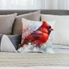 pillow Covers Christmas Cardinal Bird Decorative Throw pillow Covers Super Soft pillowcases Cushion Cover Home Office Sofa Car Decor