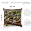 Ulloord  Throw pillow Covers Tropical Succulent Plant pillow Cover Decorative Home pillow Case Summer Leaves Green Theme Cushion Cover Decor Sofa Couch