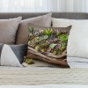 Ulloord  Throw pillow Covers Tropical Succulent Plant pillow Cover Decorative Home pillow Case Summer Leaves Green Theme Cushion Cover Decor Sofa Couch