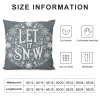 Throw pillow Covers Christmas Lettering Saying Phrase with Burlap Print Decorative pillow Covers Winter Xmas Season Blessing Gift for Home Sofa Decor