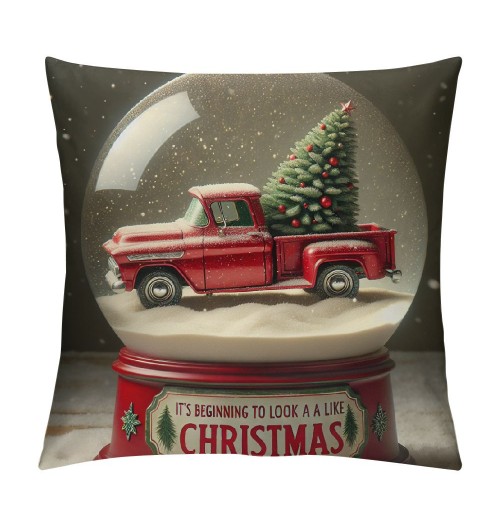  Merry Christmas pillow Covers Christmas Tree with Quote Decorative Throw pillow Cover Cushion Case Black Throw pillowcase (&amp;)