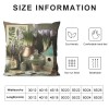 Ulloord  Throw pillow Covers Spring Wild Flower Purple Lavender Garden Backyard Decorative Rustic Throw pillowcase Cushion Cover