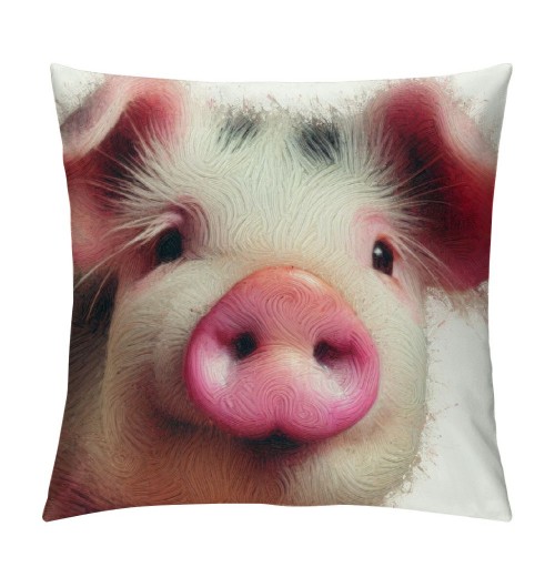 Ulloord pillow Covers Abstract Adorable Funny Animal Pig Throw pillow Covers Square pillowcase Cushion Cover for Home Sofa Couch Car Decoration 