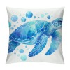 Ulloord Sea Turtle Throw pillow Cover Summer Ocean Beach Theme Decor Cushion Case Super Soft Marine Animals Decorative pillow Covers for Home Sofa Couch