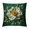 Ulloord Vintage Floral Throw pillow Covers Sunflower&nbsp;Daisy Flowers Home Decorative pillow Covers Rustic Outdoor Flower Pattern Cushion Cover Sofa Bedroom Decor pillow Cases