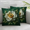 Ulloord Vintage Floral Throw pillow Covers Sunflower&nbsp;Daisy Flowers Home Decorative pillow Covers Rustic Outdoor Flower Pattern Cushion Cover Sofa Bedroom Decor pillow Cases