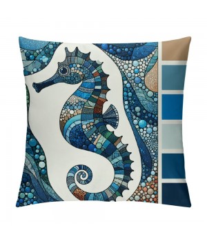 Ulloord  Throw pillow Covers Ocean Marine Animal Set Outdoor Decorative pillow Cases Cushion Cover for Home Sofa Office