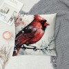 Ulloord pillow Covers Christmas Bird Decorative Throw pillow Covers Super Soft pillowcases Cushion Cover Home Office Sofa Car Decor