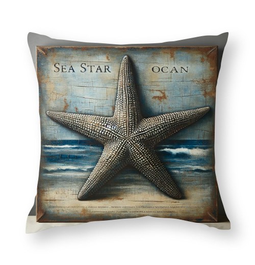 Ulloord Vintage Ocean Beach Starfiash Coral Conch Throw pillow Covers Sea Marine Animals Nautical pillowcase Home Sofa Decor Cushion Case Cover