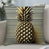 Ulloord pillow Covers Decorative Throw pillow Case in Black White Stripes pillow Case Square Cushion Cover for Sofa Bedroom