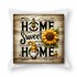 Ulloord Home Sweet Home Farmhouse pillow Covers Rustic Sunflower Throw pillow Covers Bee Farm pillow Case Outdoor Yellow Floral Cushion Cover for Sofa