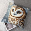 Ulloord  pillow Covers Super Soft Cute Animal Owl Throw pillow Covers Winter Snow Decor pillowcase Cushion Cover