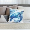 Ulloord Sea Turtle Throw pillow Cover Summer Ocean Beach Theme Decor Cushion Case Super Soft Marine Animals Decorative pillow Covers for Home Sofa Couch