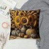 Ulloord Fall Decor pillow Covers Pumpkin Farmhouse Decorations Pumpkin Sunflower Farm Truck Throw Cushion Case for Fall Thanksgiving Home Decorative pillows