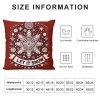 Ulloord  Red Christmas pillow Covers Farmhouse Christmas Decorations Merry Christmas Tree Truck Hello Winter Holiday Decor Throw Cushion Case for Home Couch