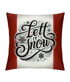 Ulloord Red Christmas pillow Covers Farmhouse Christmas Decorations Winter Holiday Decor Throw Cushion Case for Home Couch