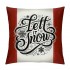 Ulloord Red Christmas pillow Covers Farmhouse Christmas Decorations Winter Holiday Decor Throw Cushion Case for Home Couch