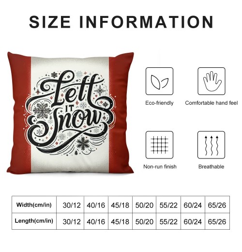 Ulloord Red Christmas pillow Covers Farmhouse Christmas Decorations Winter Holiday Decor Throw Cushion Case for Home Couch