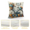 Ulloord Fall Decor pillow Covers Thanksgiving Blue Pumpkin Farmhouse Decorations Thankful Farm Outdoor Fall pillows Decorative Throw Cushion Case for Home Couch