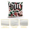 Ulloord Christmas pillow Covers Farmhouse Christmas Decorations Wreath Holiday Decor Throw Cushion Case for Home Couch