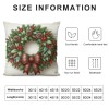 Ulloord Christmas pillow Covers Farmhouse Xmas Decorations Merry Truck Winter Holiday Decor Throw Cushion Case for Home Couch