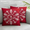 Ulloord Red Christmas pillow Covers Farmhouse Christmas Decorations Merry Christmas Winter Holiday Decor Throw Cushion Case for Home Couch