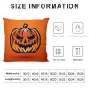 Ulloord Halloween Decor pillow Covers Halloween Decorations Farmhouse Saying Orange Black Outdoor Fall pillows Decorative Throw Cushion Case for Home Couch