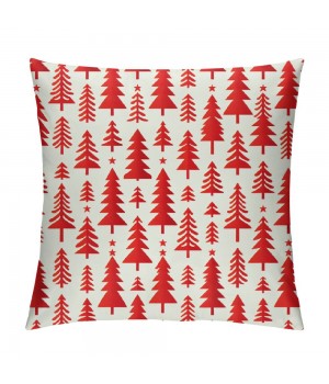 Ulloord Red Christmas pillow Covers Farmhouse Christmas Decorations Merry Christmas Tree Winter Holiday Decor Throw Cushion Case for Home Couch