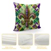 Ulloord Mardi Gras pillow Covers Spring Farmhouse Decor Truck Holiday Decorations Throw Cushion Case for Home Decorations