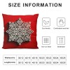 Ulloord Red White Soft Christmas pillow Covers Farmhouse Christmas Decorations Merry Christmas Winter Holiday Decor for Home Couch