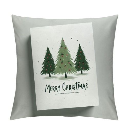 Ulloord Christmas pillow Covers Farmhouse Christmas Decorations Merry Christmas Tree Winter Holiday Decor Throw Cushion Case for Home Couch